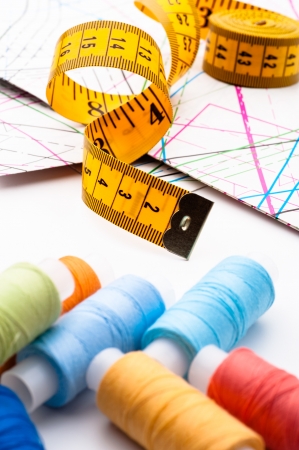 Assorted sewing itemsの写真素材