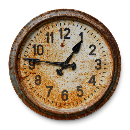 Clock Rusted Photo of Very old worn and rusty round - ID:1-110000985 - Royalty Free ...
