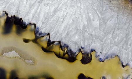 Backgrounds and textures: surface of agate or chalcedony slab, beautiful decorative stone, abstract...