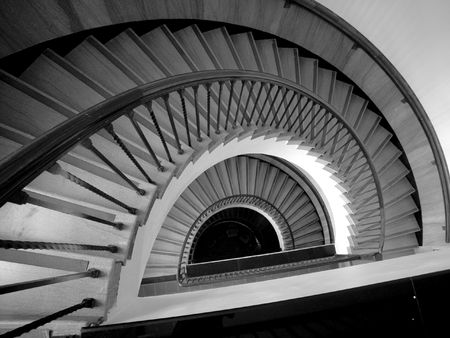 Spiral Staircase-Black and White