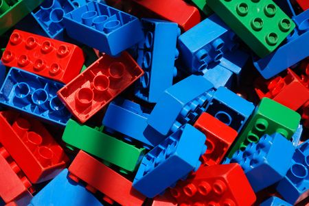 Colored Kids Building Blocks