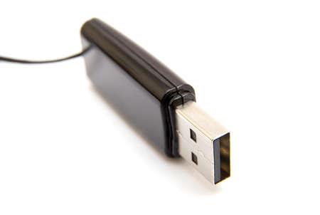 Flash drive isolated on white background 