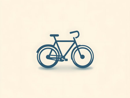 Bicycle icon isolated on white background. Vector illustration. Eps 10.の素材