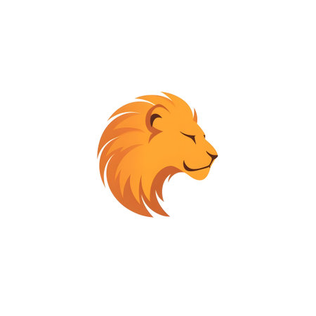 Lion Logo Template vector icon illustration design. Creative vector symbol.の素材