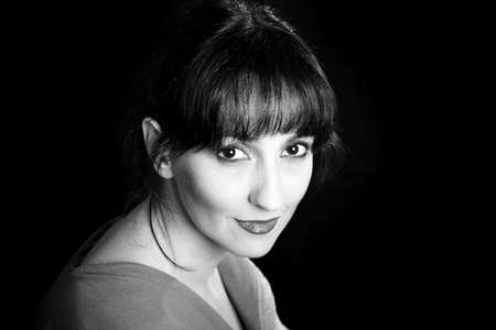 Portrait of the glamour young womanの写真素材