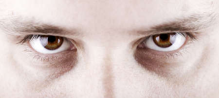 Closeup shot of the man's eyesの写真素材