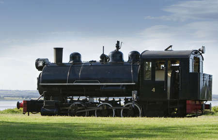 Old black train