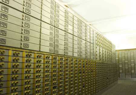 Safe deposit boxesの写真素材