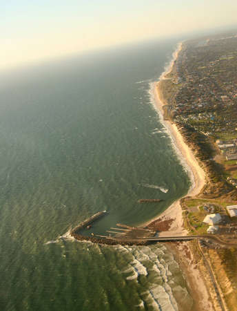 Aerial view of Adelaide subirbs, South Australiaの写真素材