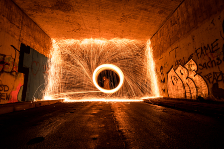 Steel wool in Weinheimの写真素材