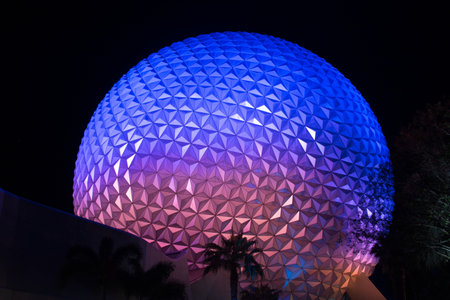 Epcot at night