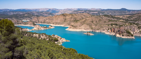 Turquoise water river in the countryside 2の写真素材