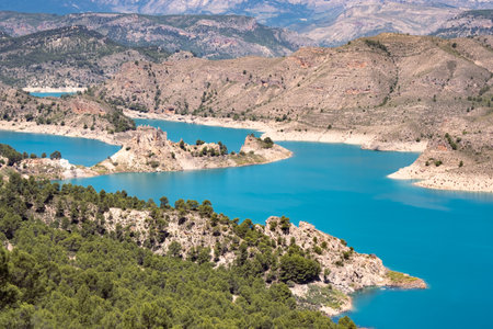 Turquoise water river in the countryside 1の写真素材