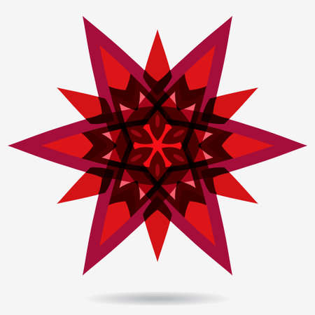 geometric symbol of the complex structureのイラスト素材