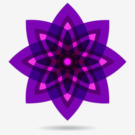 geometric symbol of the complex structureのイラスト素材