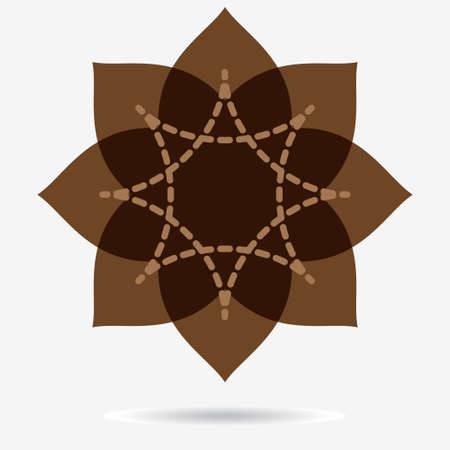geometric symbol of the complex structureのイラスト素材