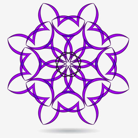 geometric symbol of the complex structureのイラスト素材