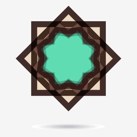 geometric symbol of the complex structureのイラスト素材