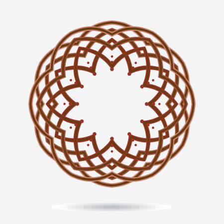 geometric symbol of the complex structureのイラスト素材
