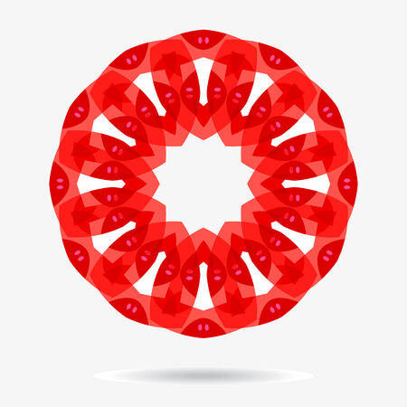 geometric symbol of the complex structureのイラスト素材