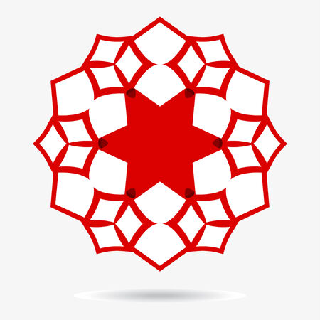 geometric symbol of the complex structureのイラスト素材