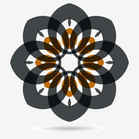 geometric symbol of the complex structureのイラスト素材