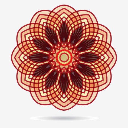 geometric symbol of the complex structureのイラスト素材