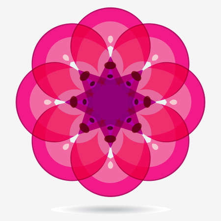 geometric symbol of the complex structureのイラスト素材