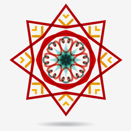 geometric symbol of the complex structureのイラスト素材