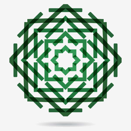 geometric symbol of the complex structureのイラスト素材