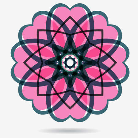 geometric symbol of the complex structureのイラスト素材