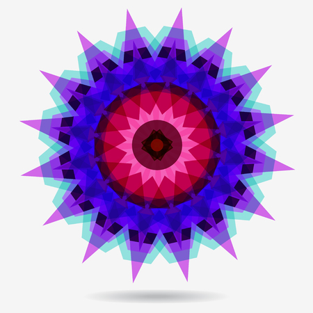 geometric symbol of the complex structureのイラスト素材