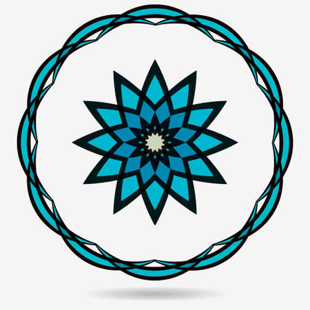 geometric symbol of the complex structureのイラスト素材