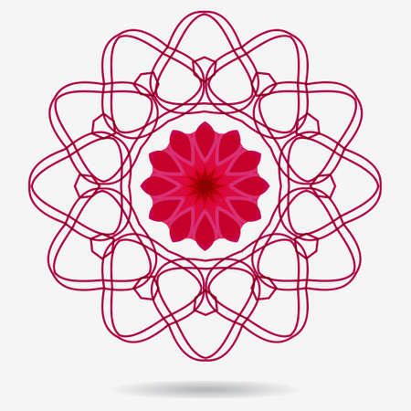geometric symbol of the complex structureのイラスト素材