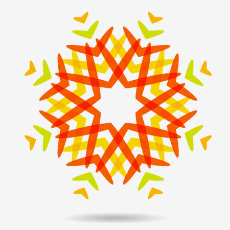 geometric symbol of the complex structureのイラスト素材