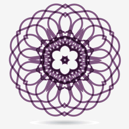 geometric symbol of the complex structureのイラスト素材