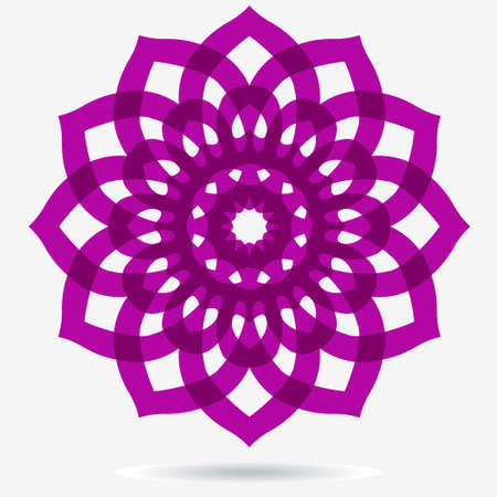 geometric symbol of the complex structureのイラスト素材