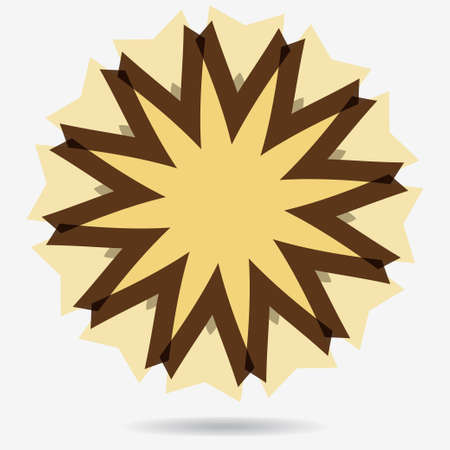 geometric symbol of the complex structureのイラスト素材