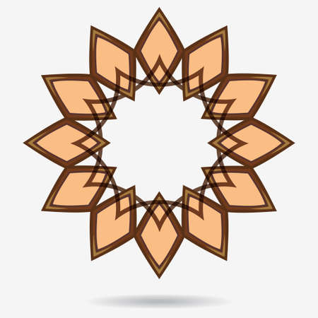 geometric symbol of the complex structureのイラスト素材