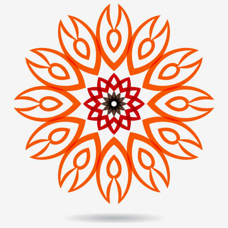 geometric symbol of the complex structureのイラスト素材