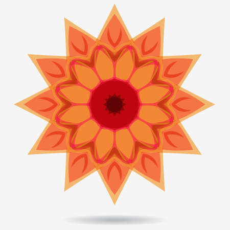 geometric symbol of the complex structureのイラスト素材