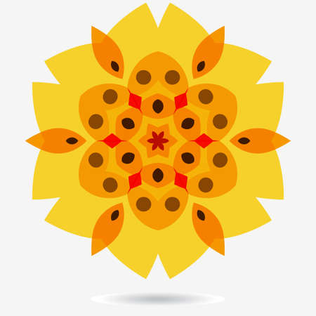 geometric symbol of the complex structureのイラスト素材
