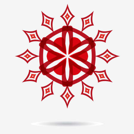 geometric symbol of the complex structureのイラスト素材