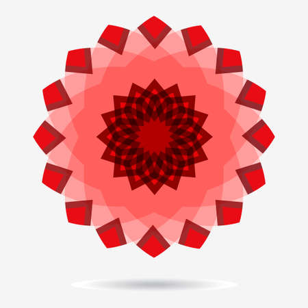 geometric symbol of the complex structureのイラスト素材