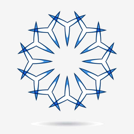 geometric symbol of the complex structureのイラスト素材