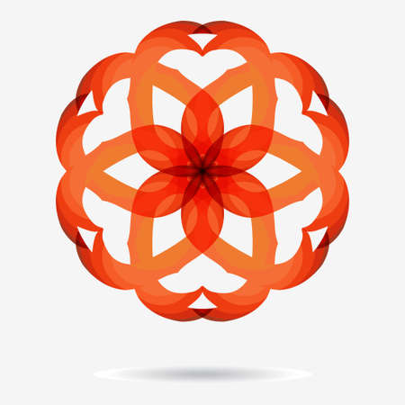 geometric symbol of the complex structureのイラスト素材