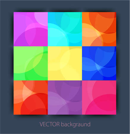 vector set of multicolored squares, flat designのイラスト素材