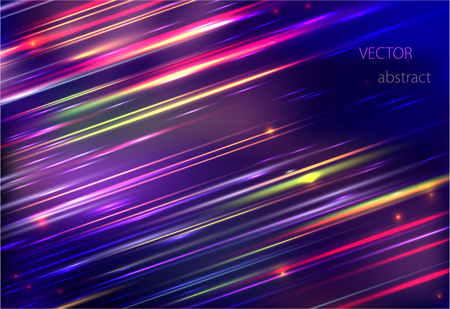 vector abstract background with colorful motion blur shining のイラスト素材