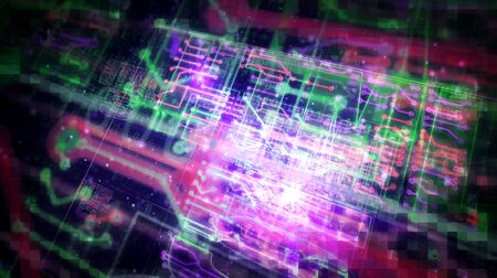 HTML5 symbol futuristic hologram 3D rendering illustration. Concept of programming language, coding,...