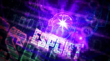 Esport cyber games with gamer symbol project creating. Abstract concept of tournament, play, video...